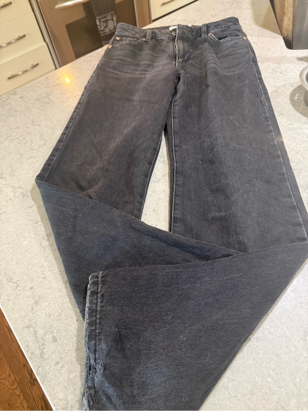 Garage Men's Dark Gray Straight Jeans